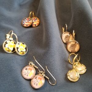 Earrings 5 pair lot